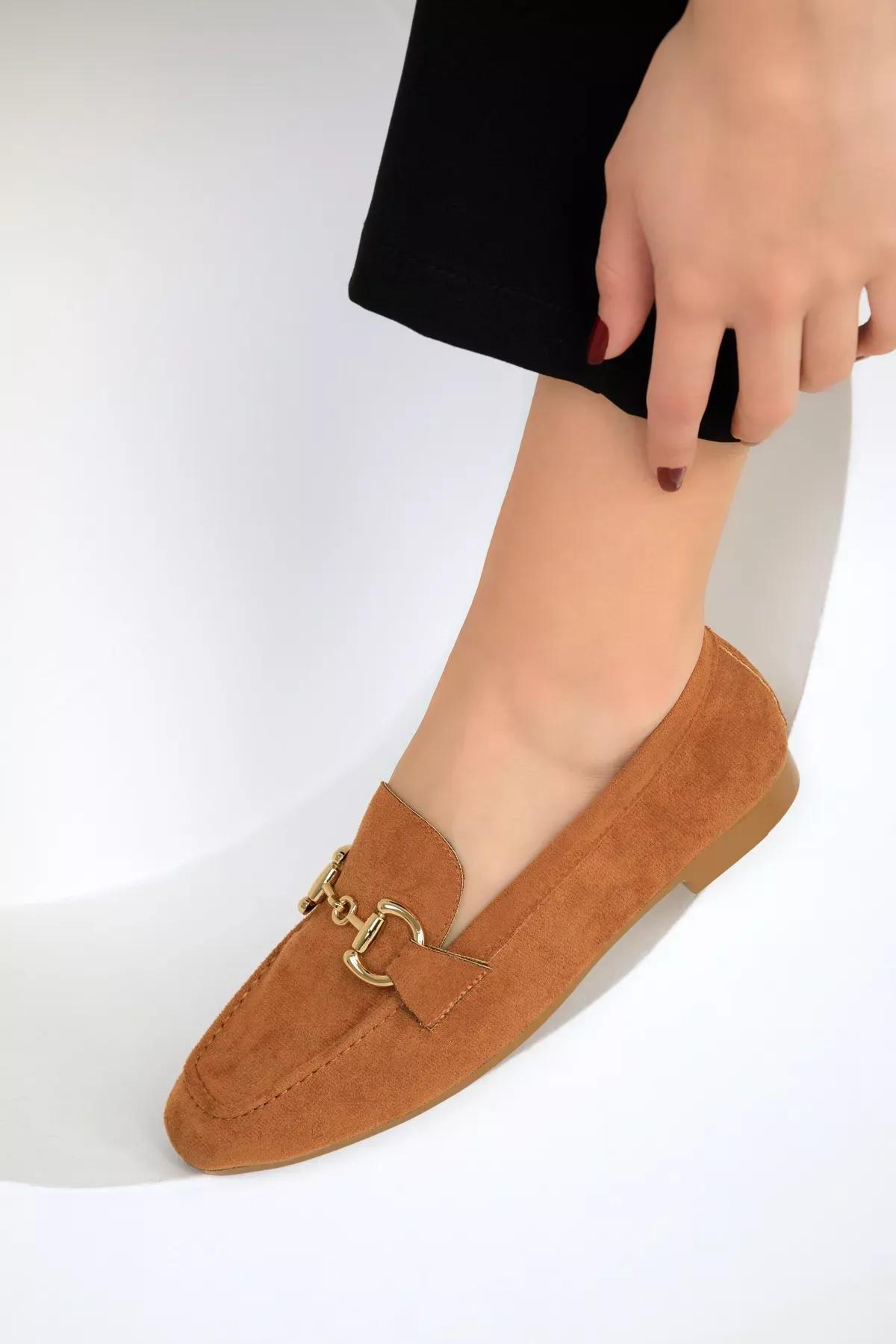 Brown Suede Loafers, , large image number 4
