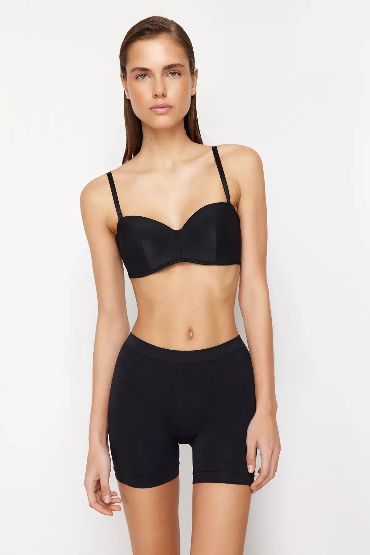 Multicolour Seamless Panties, set of 2, Black-Skin, medium