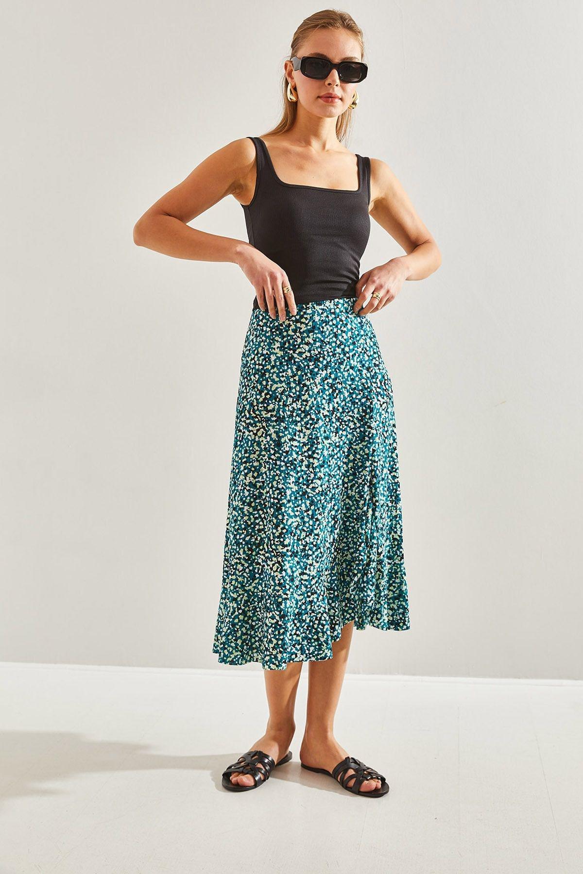 Green Pattern Skirt, , large image number 2