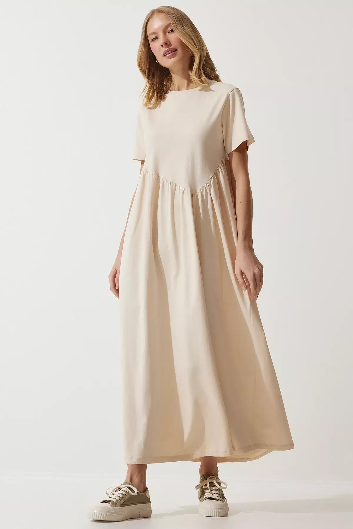 White Plain Baby Doll Maxi, , large image number 0