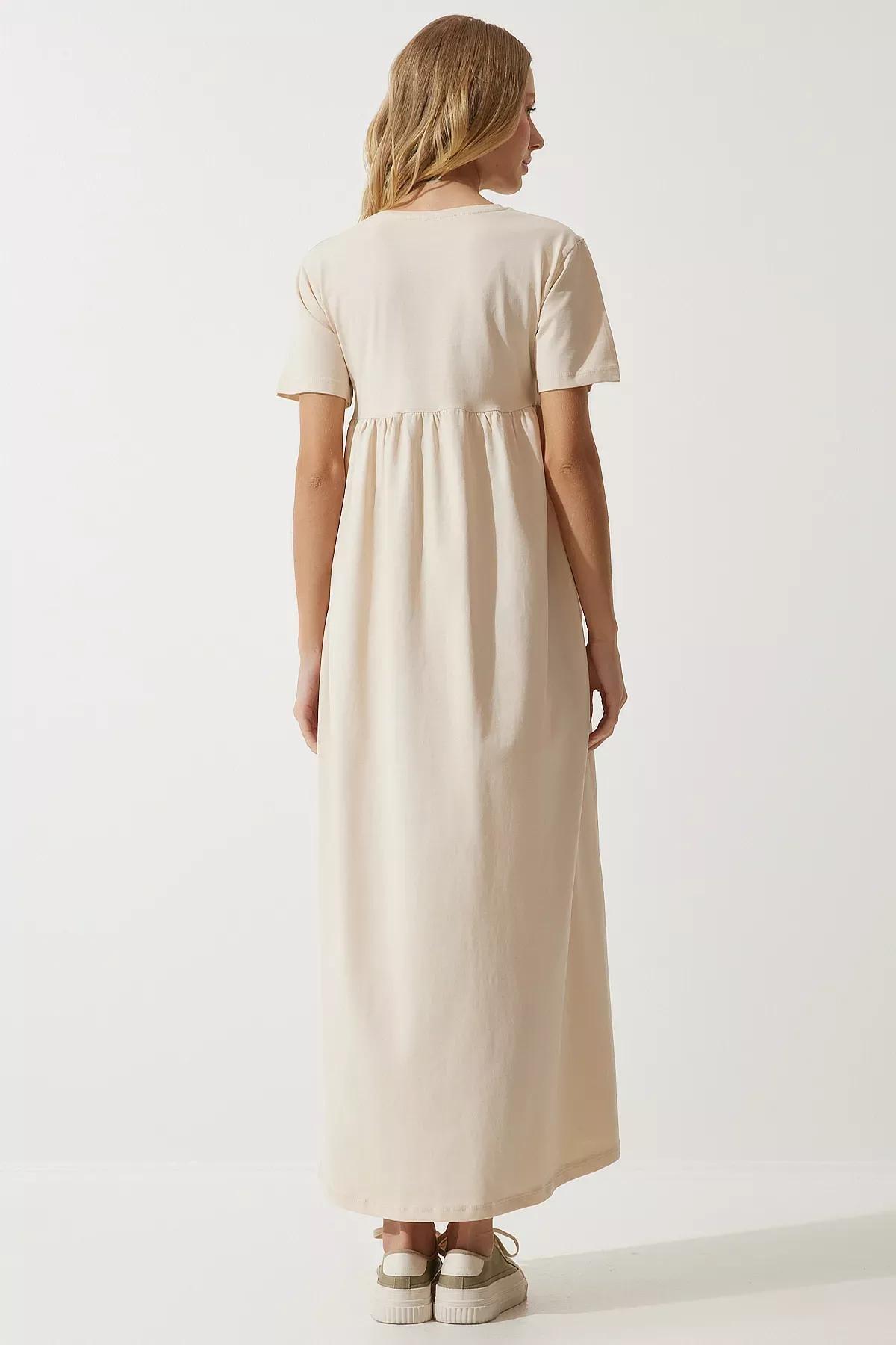 White Plain Baby Doll Maxi, , large image number 1