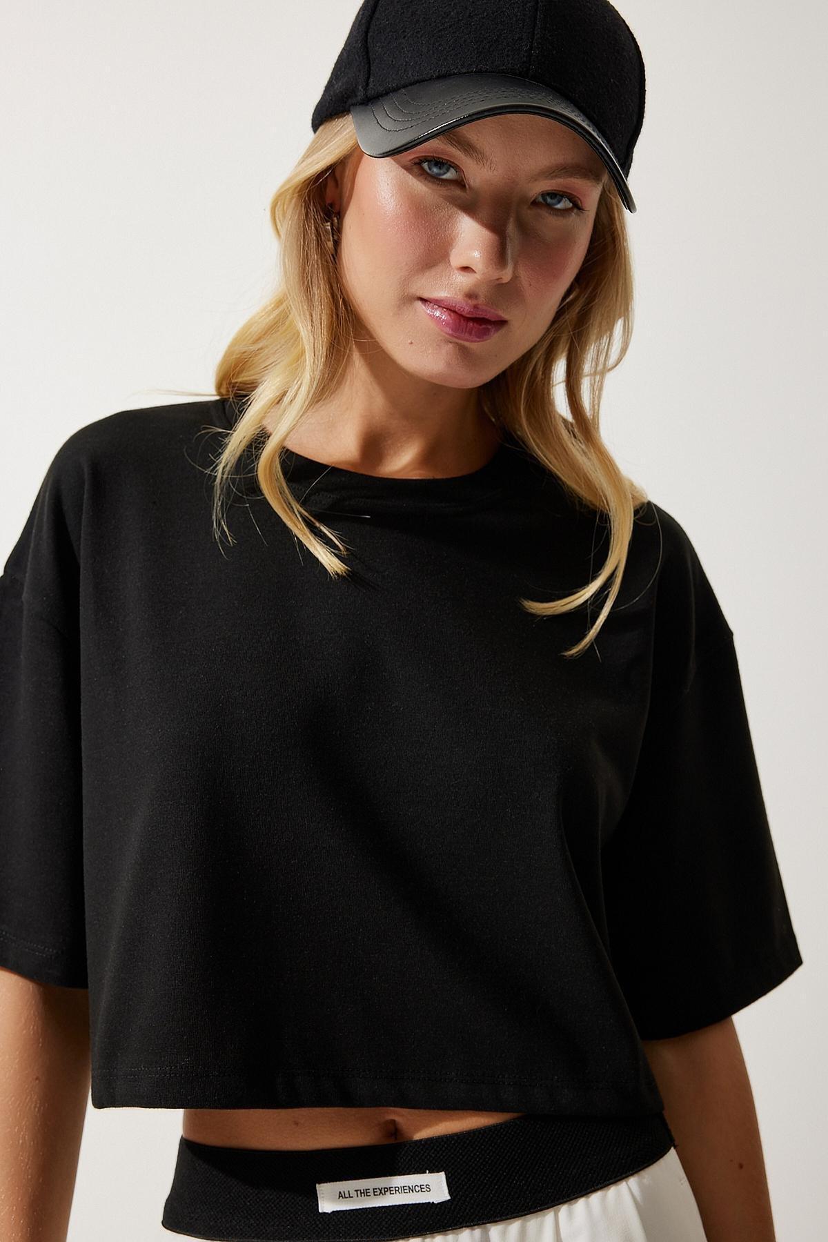 Black Crop T-Shirt, C101_5720, large image number 5