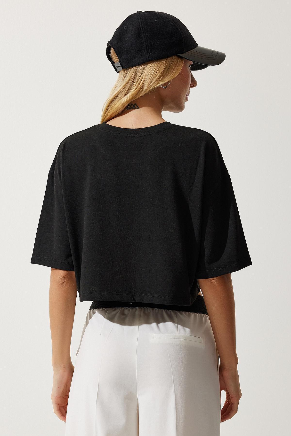 Black Crop T-Shirt, C101_5720, large image number 7