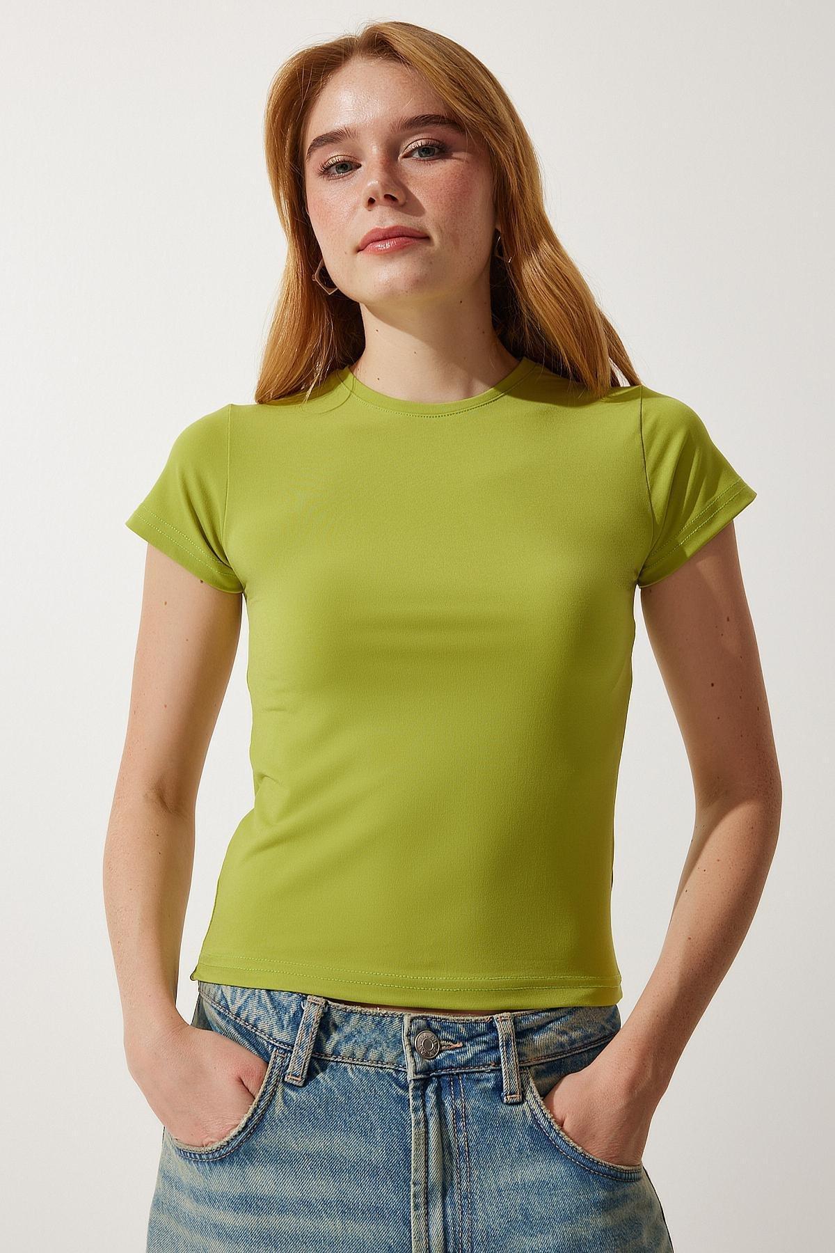 Green Crew Neck Sandy T-Shirt, , large image number 2