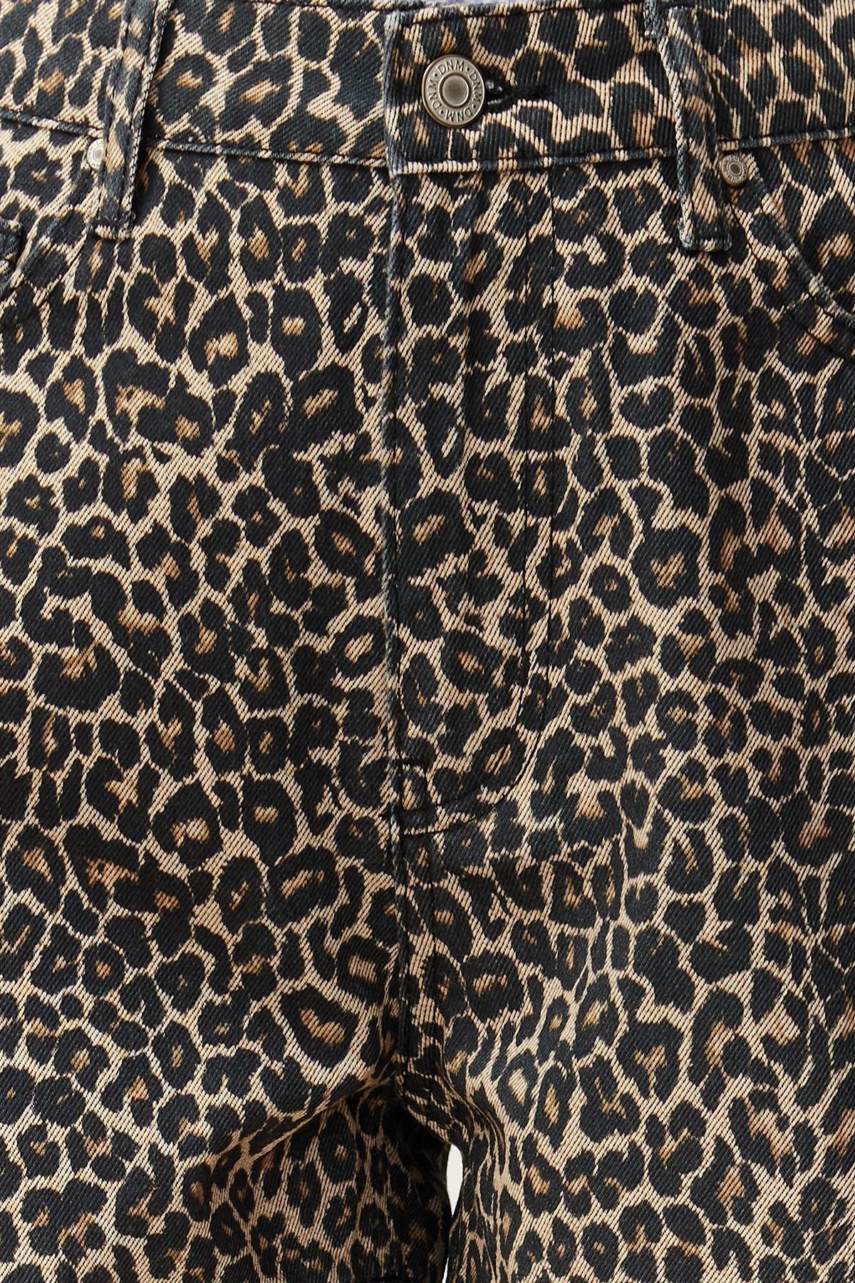 Multicolour Leopard Print Shorts, , large image number 5