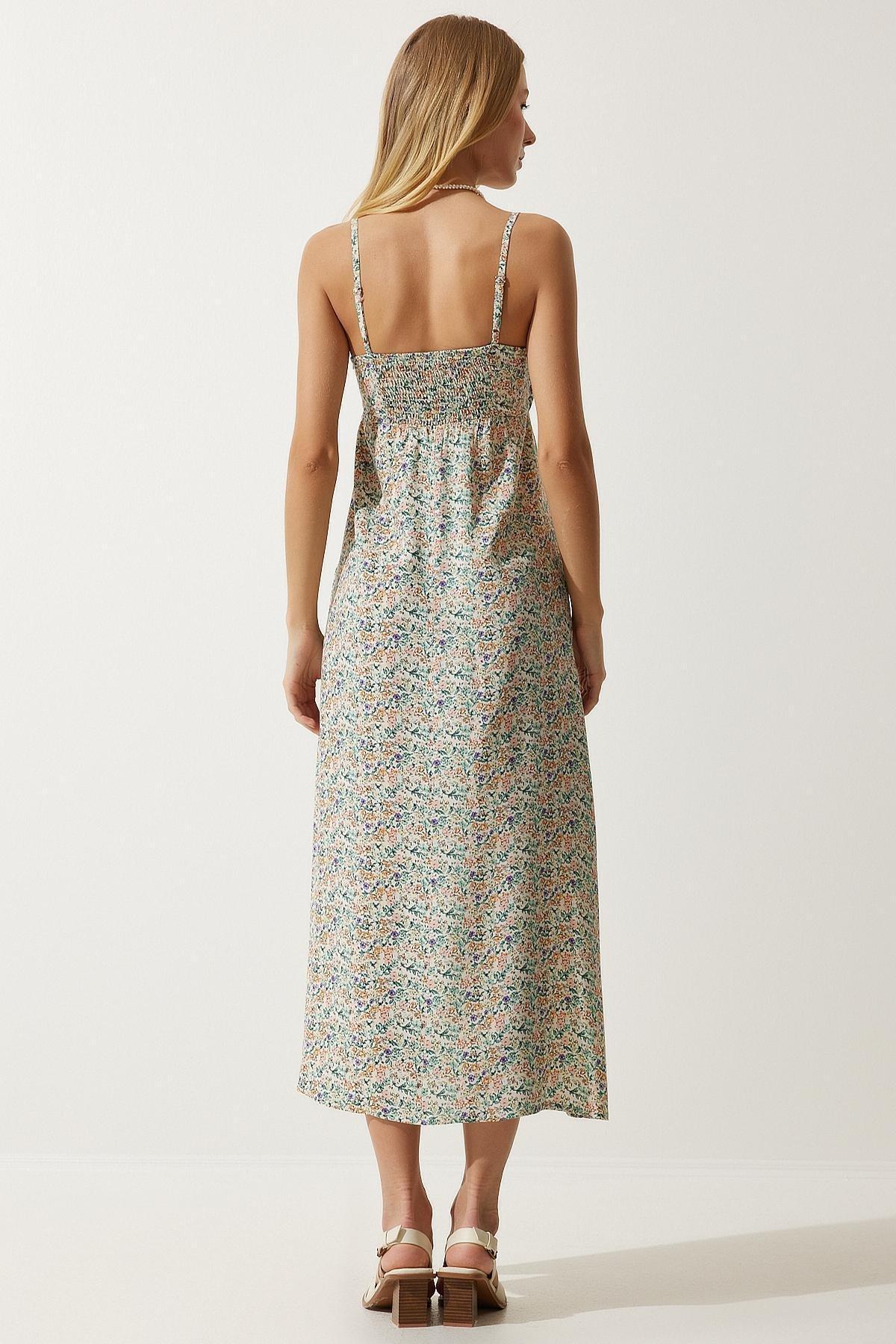 Multicolour Floral Bohemian Maxi Dress, , large image number 6