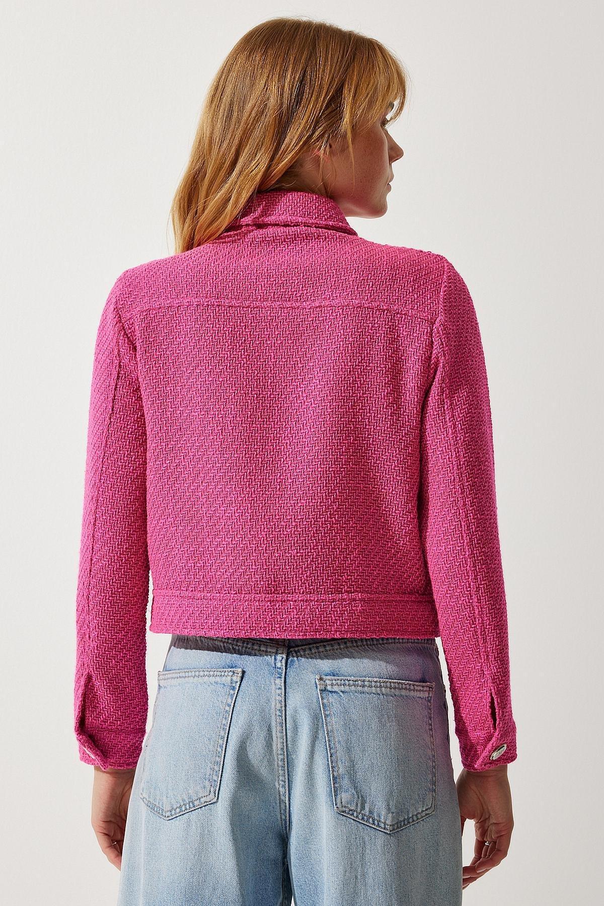 Pink Tweed Jacket, Pink, large image number 3