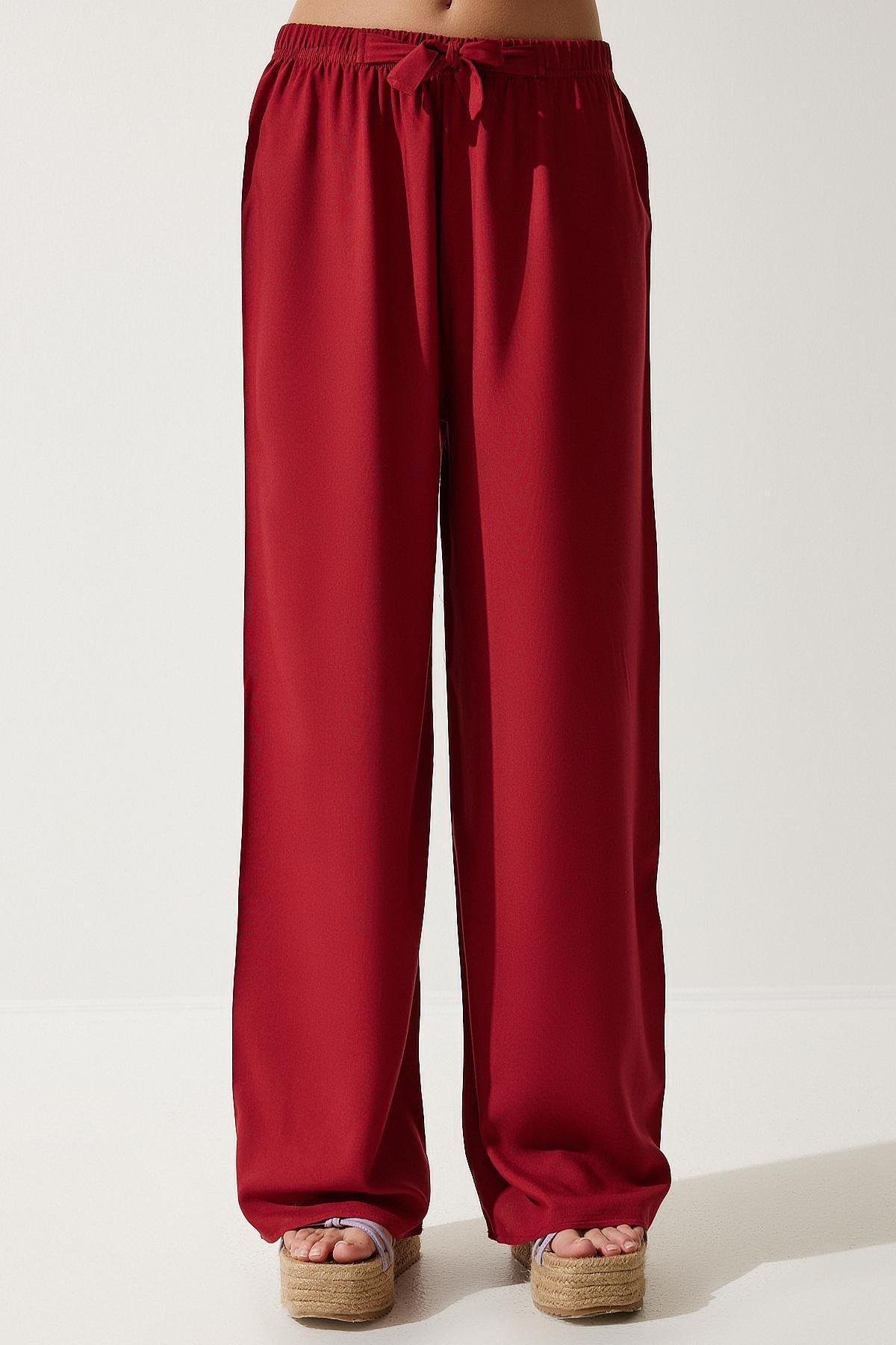 Burgundy Summer Trousers, , large image number 2