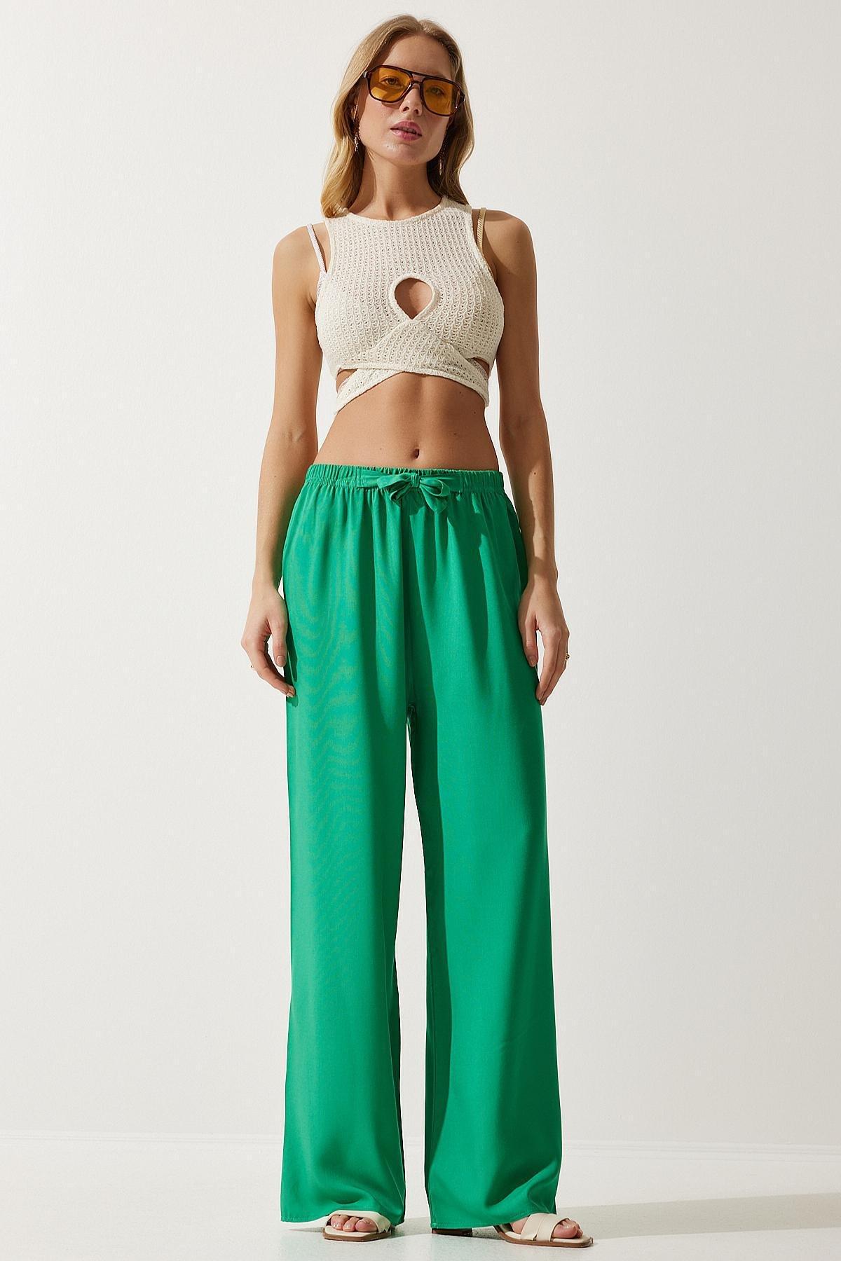 Green Summer Trousers, , large image number 0