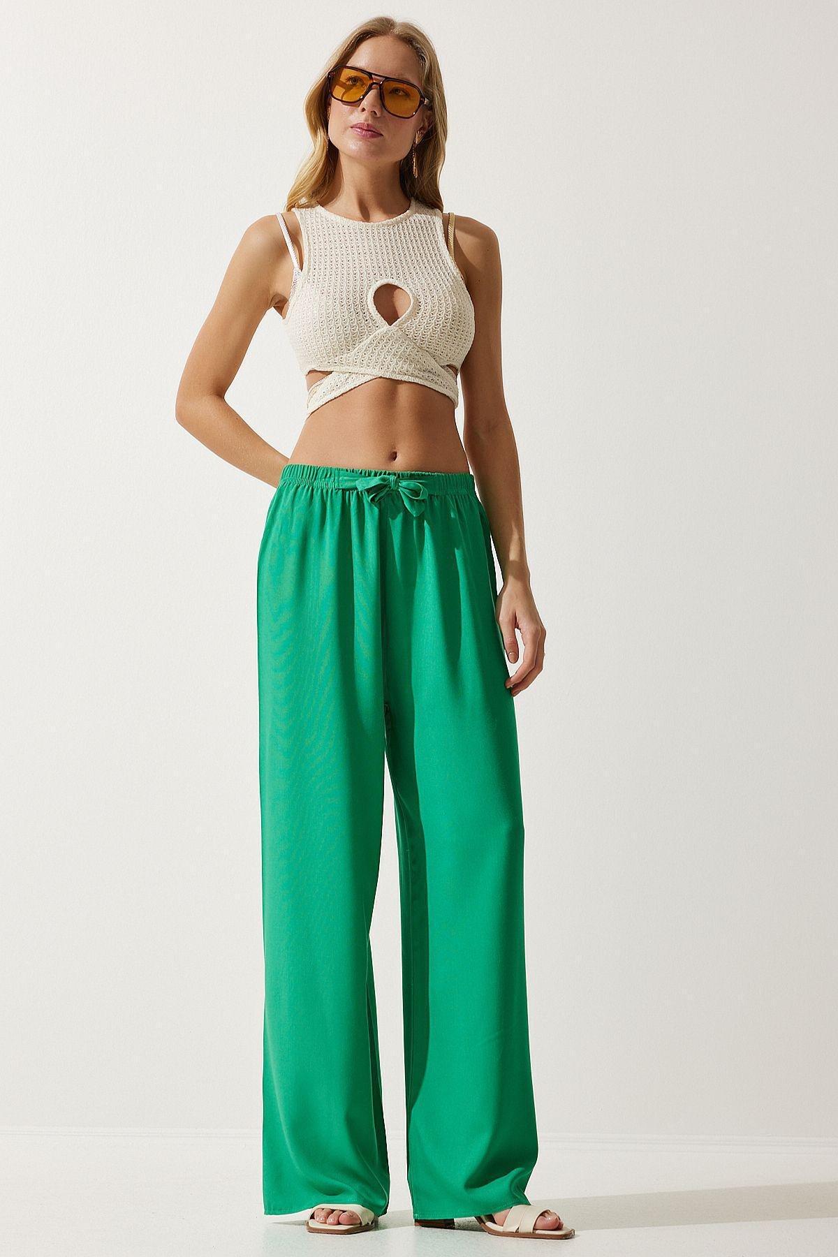 Green Summer Trousers, , large image number 1
