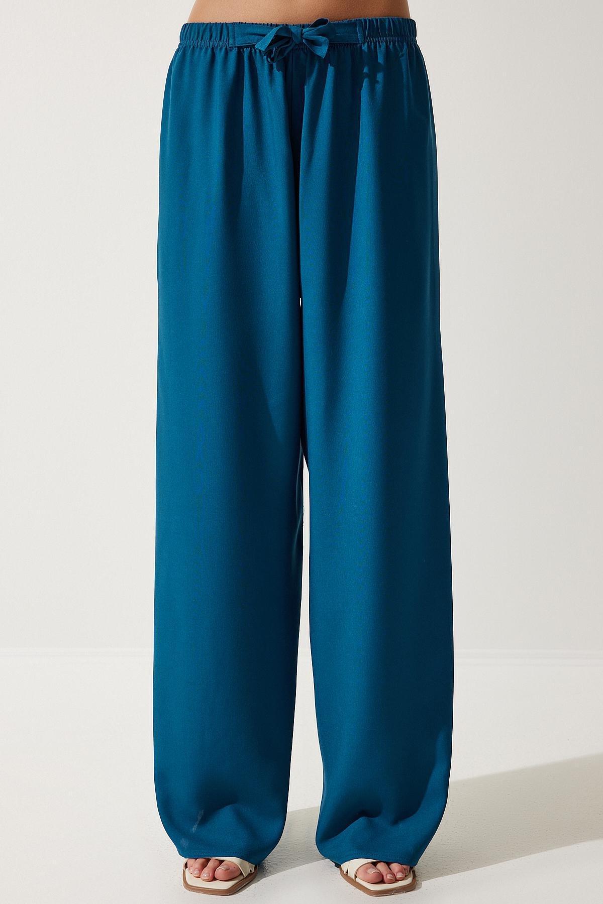 Turquoise Summer Trousers, , large image number 3