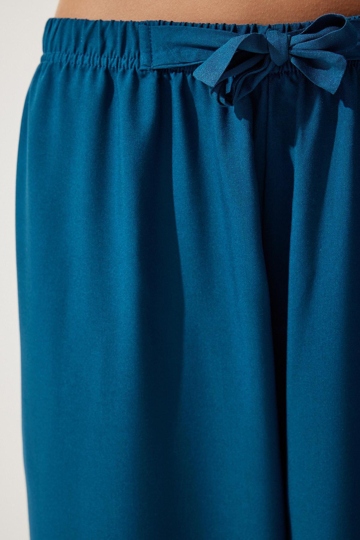Turquoise Summer Trousers, , large image number 4