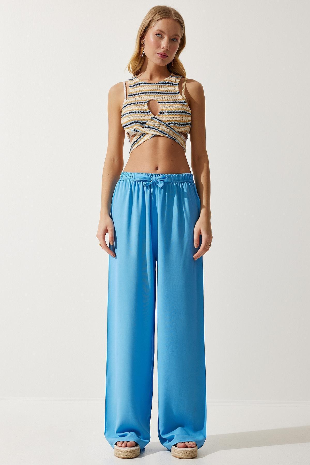 Blue Summer Trousers, , large image number 0