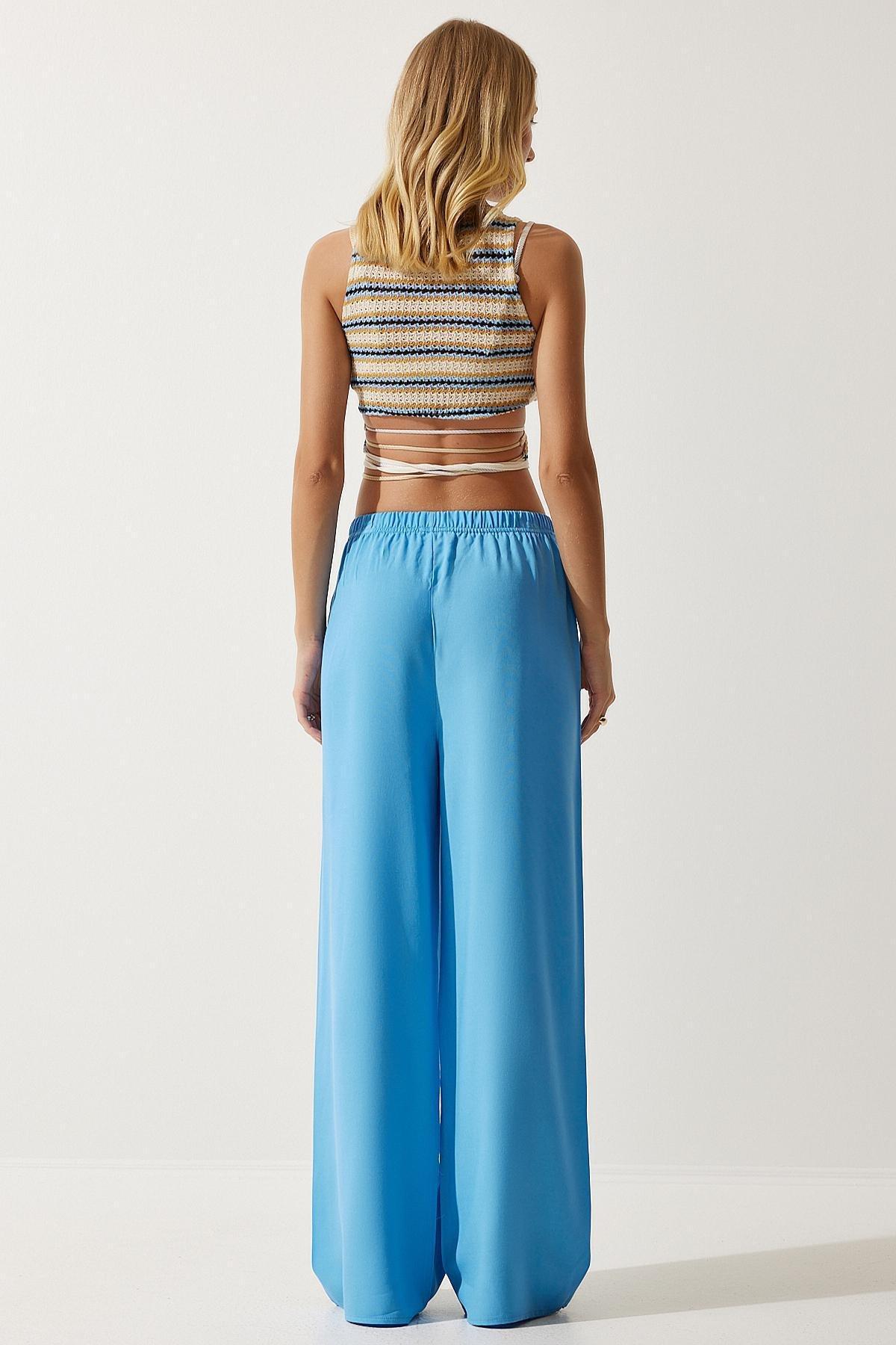 Blue Summer Trousers, , large image number 3