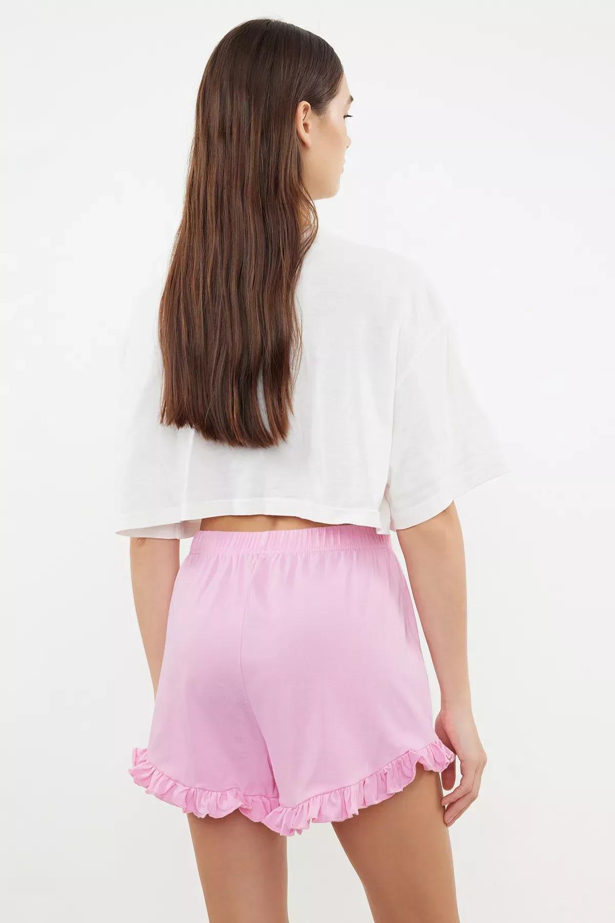 Pink Claret Cotton Pajama Bottoms, Pink-Multicolor, large image number 12