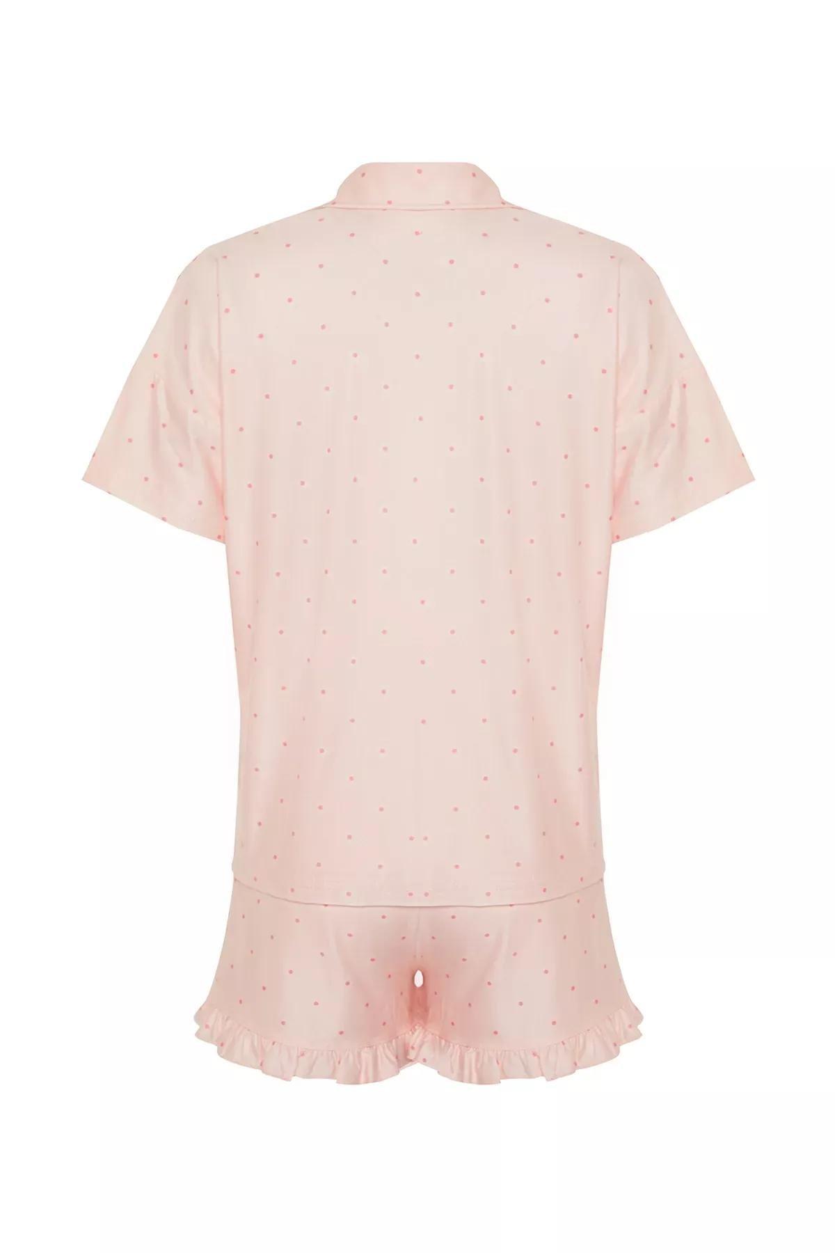 Pink Polka Dot Frill Pyjama Set, C101_5719, large image number 6