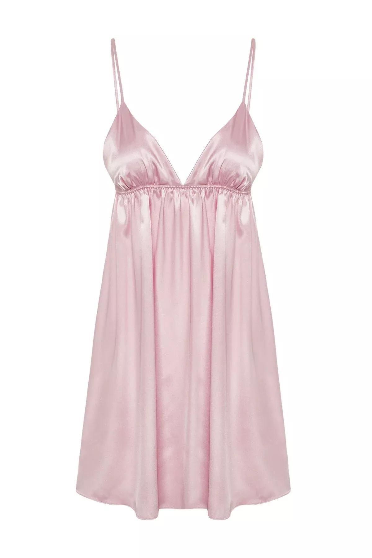 فستان مناسبات منسوج من الساتان، وردي, Pink, large image number 5