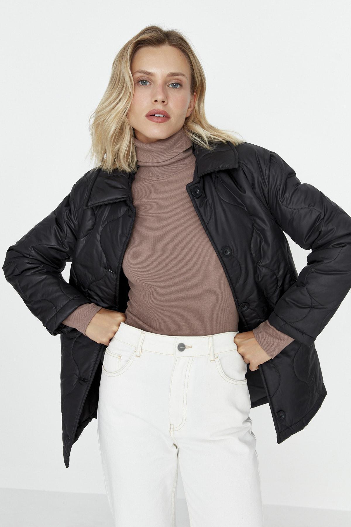 Black Basic Jacket, , large image number 0