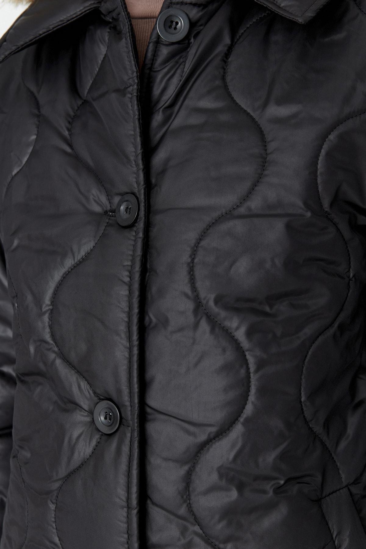 Black Basic Jacket, , large image number 3
