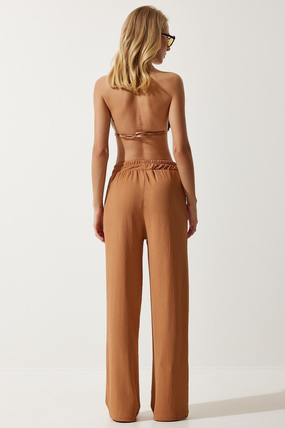 Beige Casual Knitted Co-Ord Set, , large image number 7