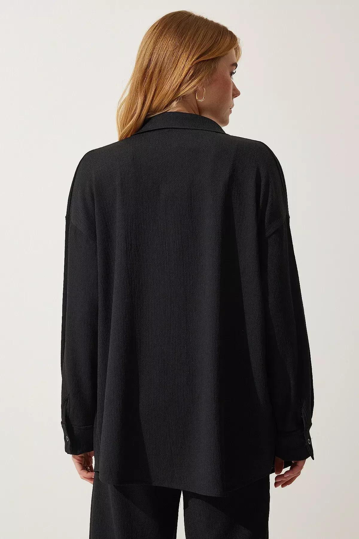 Black Casual Knitted Co-Ord Set, BLACK, large image number 6