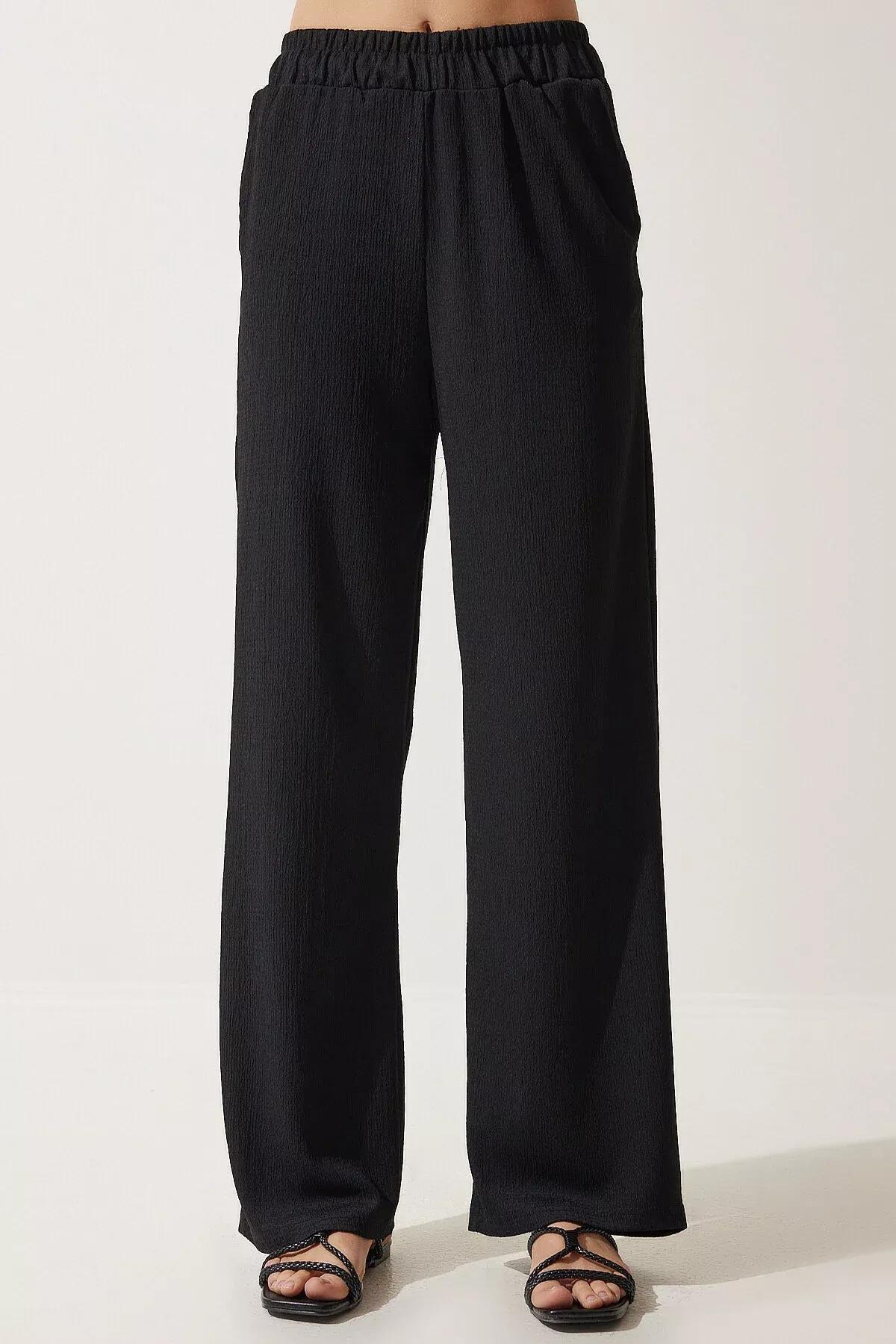 Black Casual Knitted Co-Ord Set, BLACK, large image number 7