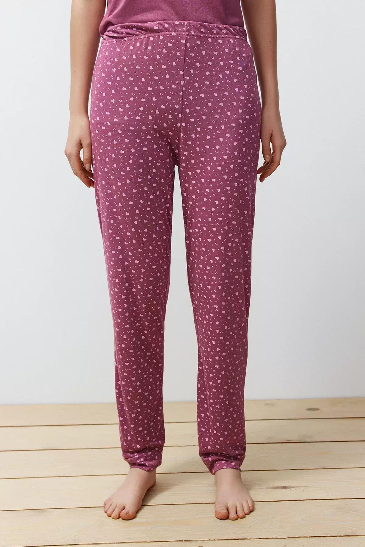 Pink Printed Pyjama Set, Dried rose, large image number 4