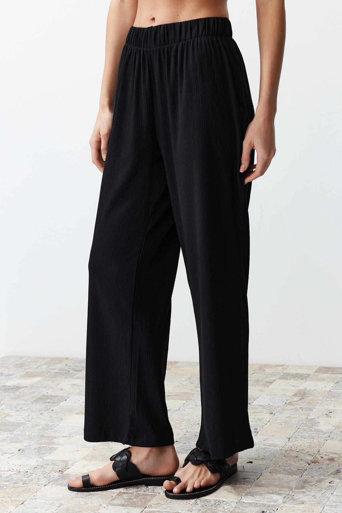 Black Detailed Woven Co-Ord Set, , large image number 3
