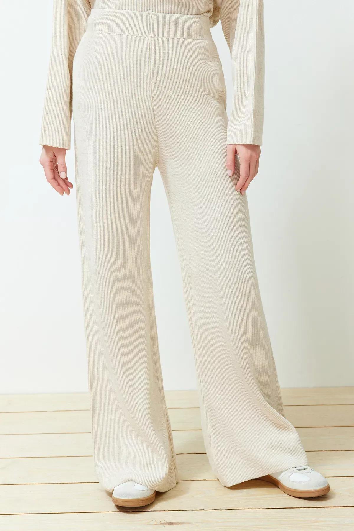 Ecru Collared Knitted Co-Ord Set, Ecru, large image number 4