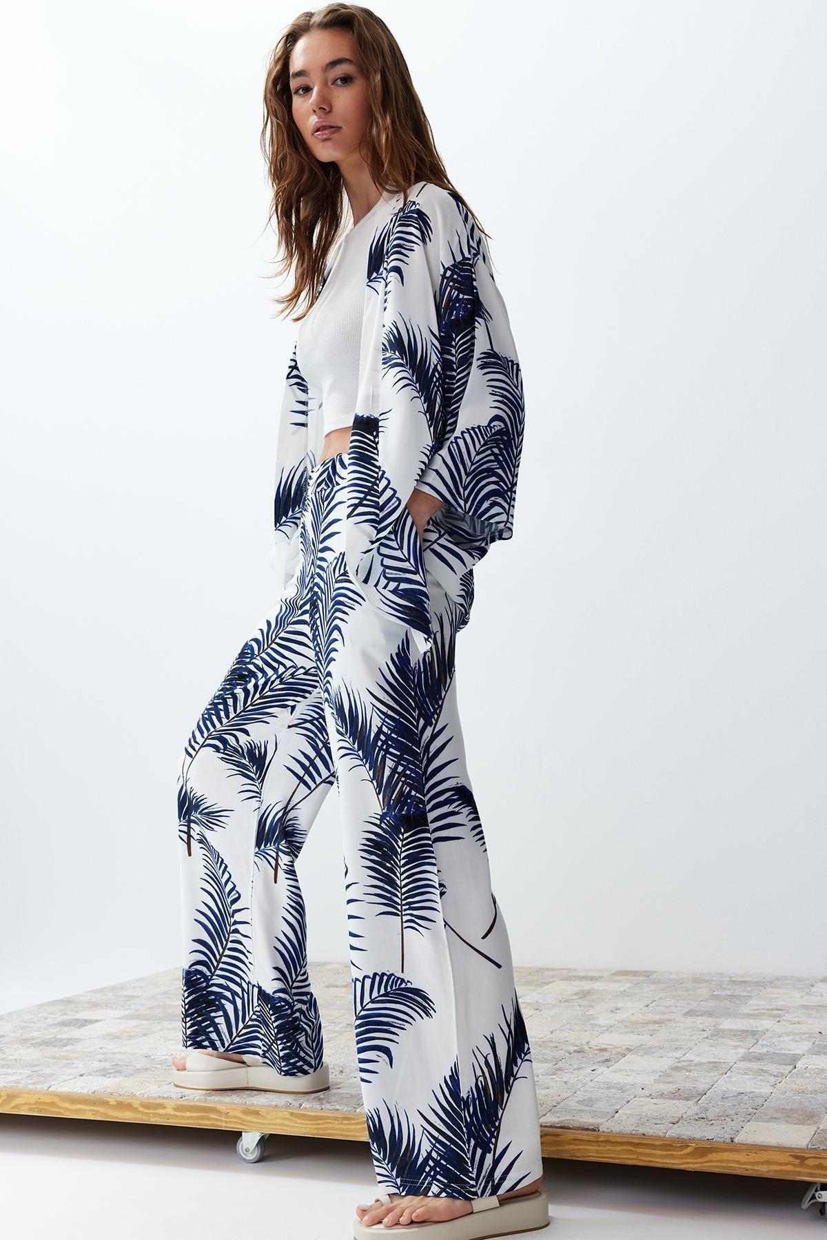 Blue Woven Co-Ord Set, , large image number 0