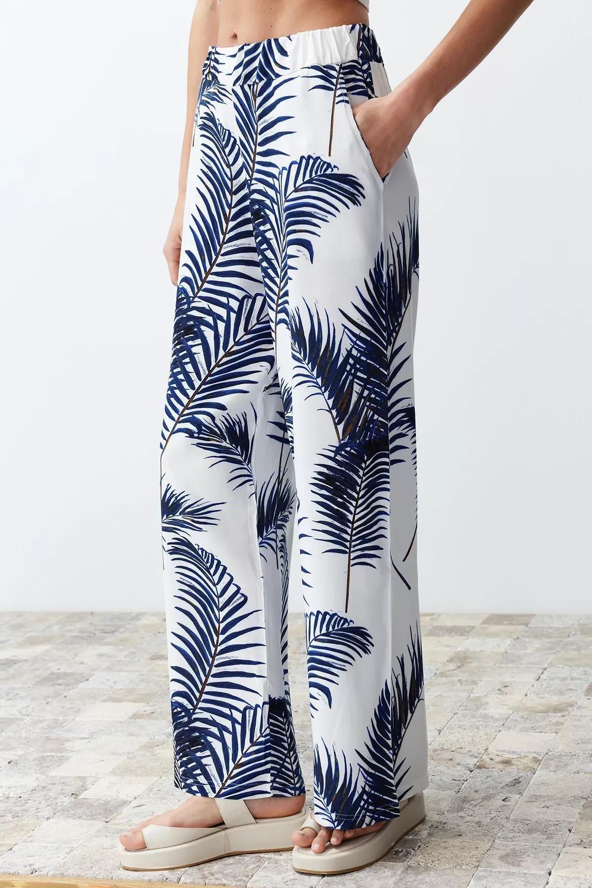 Blue Woven Co-Ord Set, Indigo, large image number 4