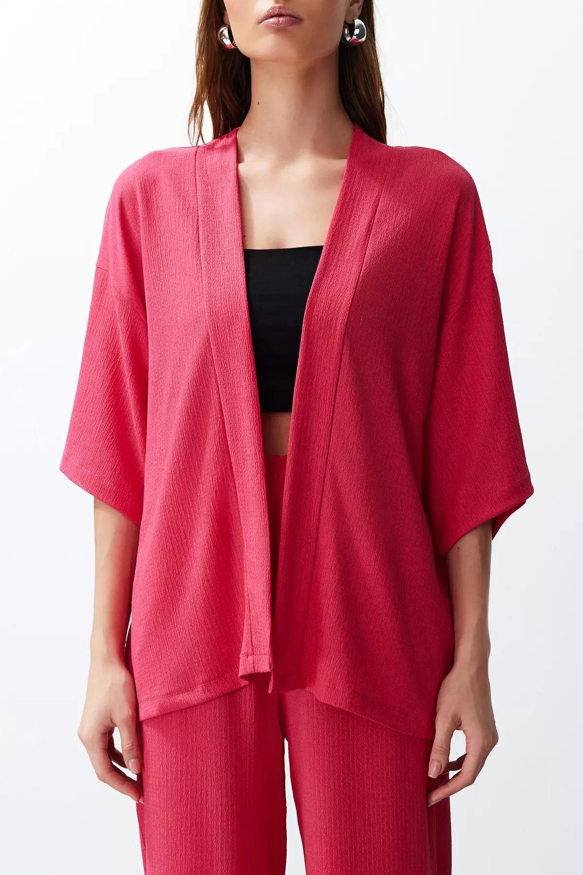 Pink Relaxed Knitted Co-Ord Set, , large image number 3