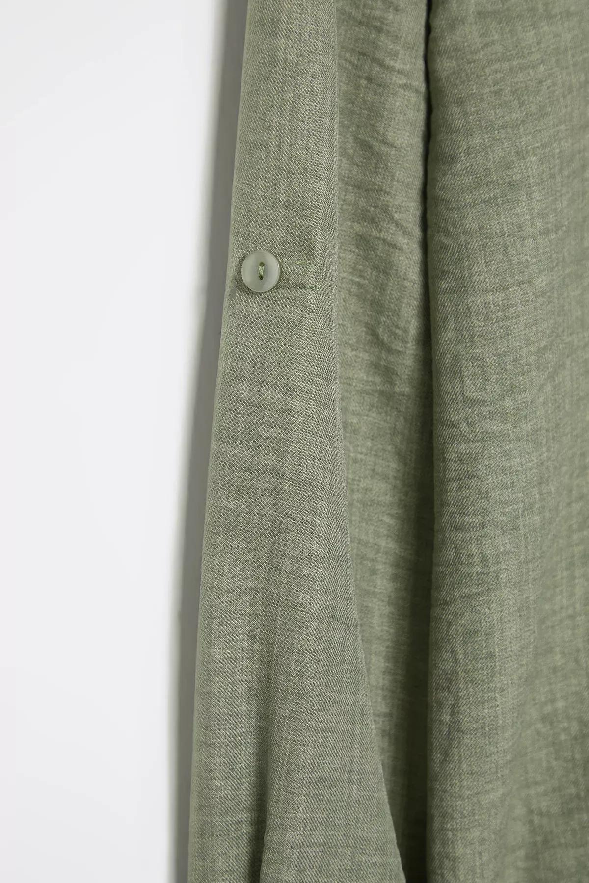 Green Knit Lounge Set, Light Khaki, large image number 5