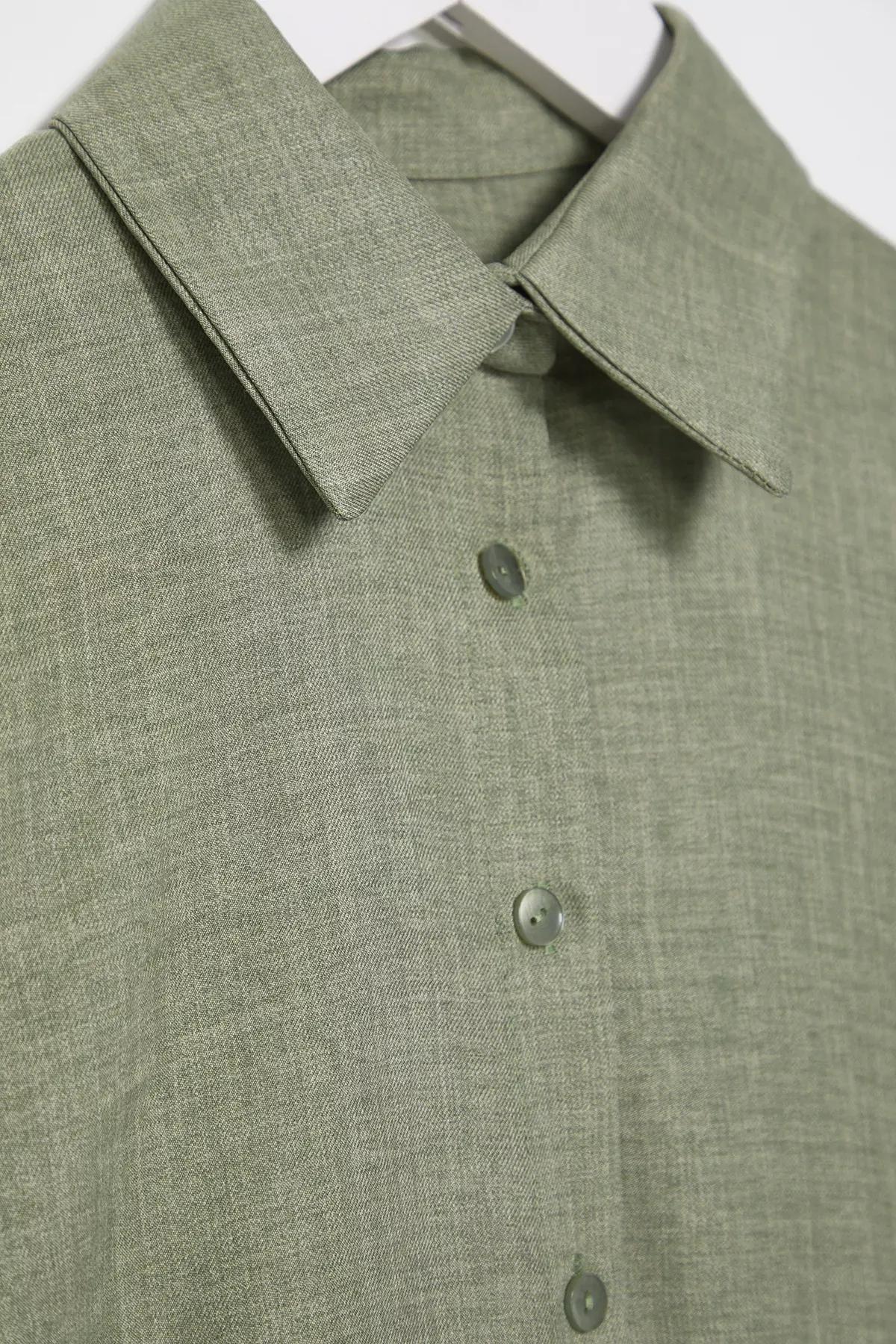 Green Knit Lounge Set, Light Khaki, large image number 6