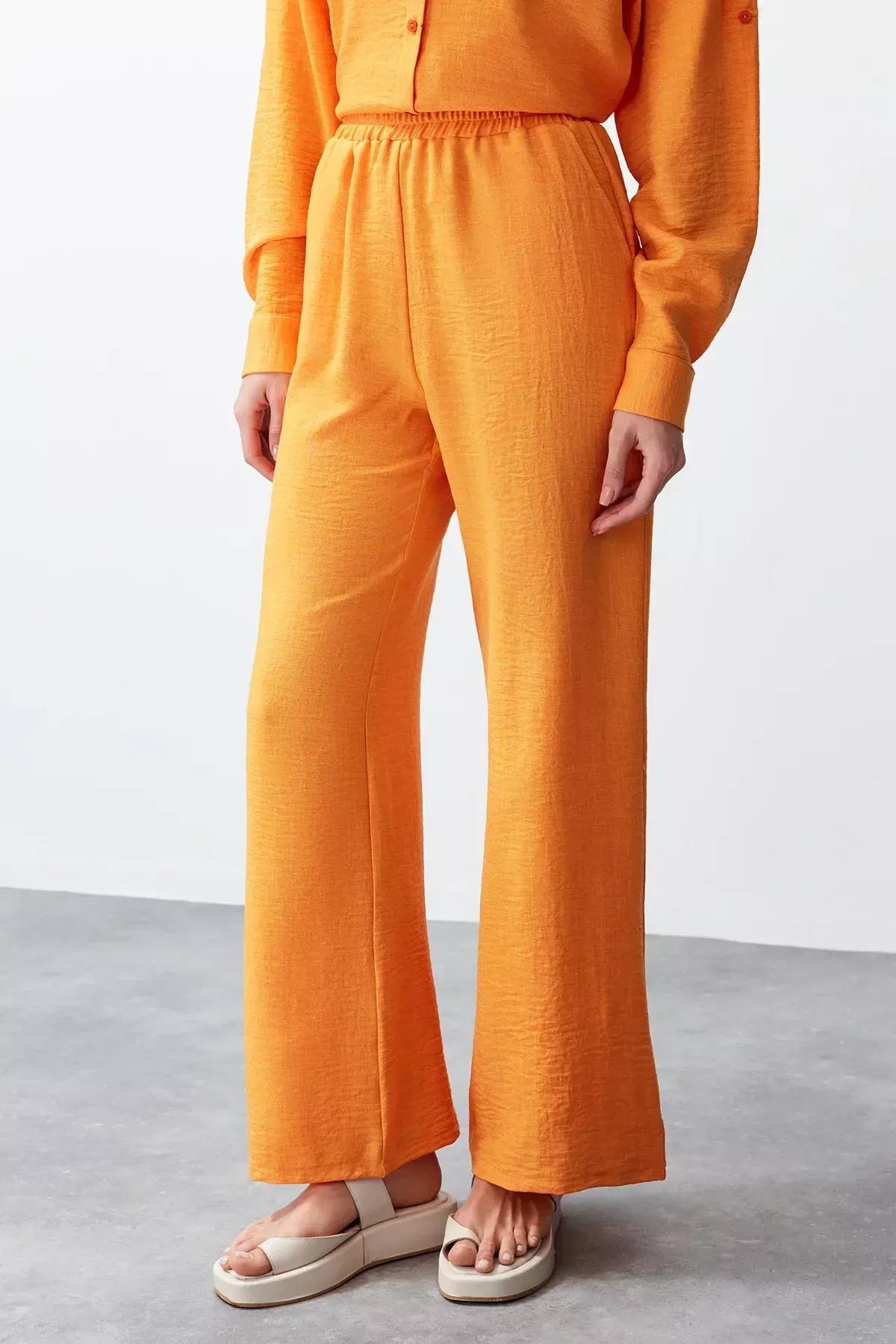 طقم متناسق منسوج، برتقالي, Orange, large image number 4