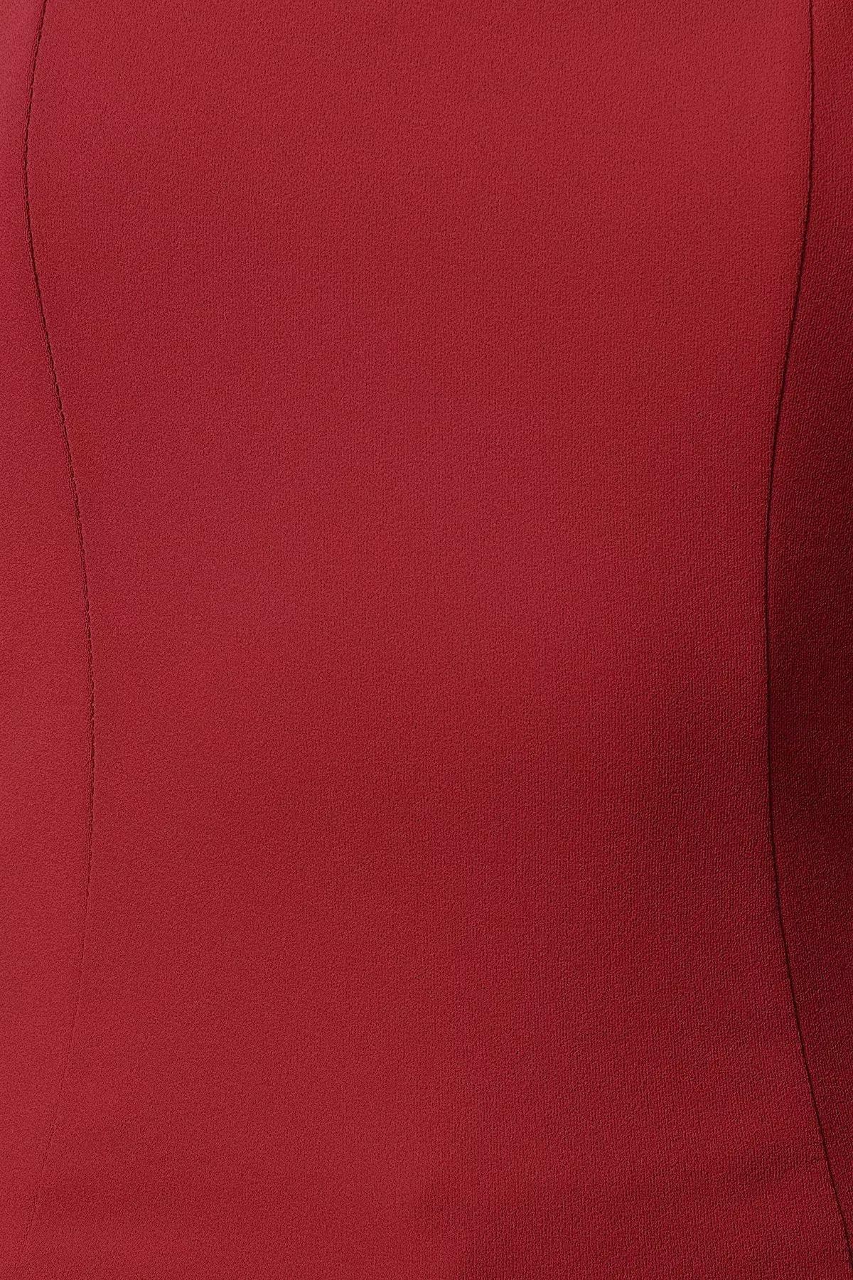 Red Fitted Flexible Knitted Blouse, , large image number 3