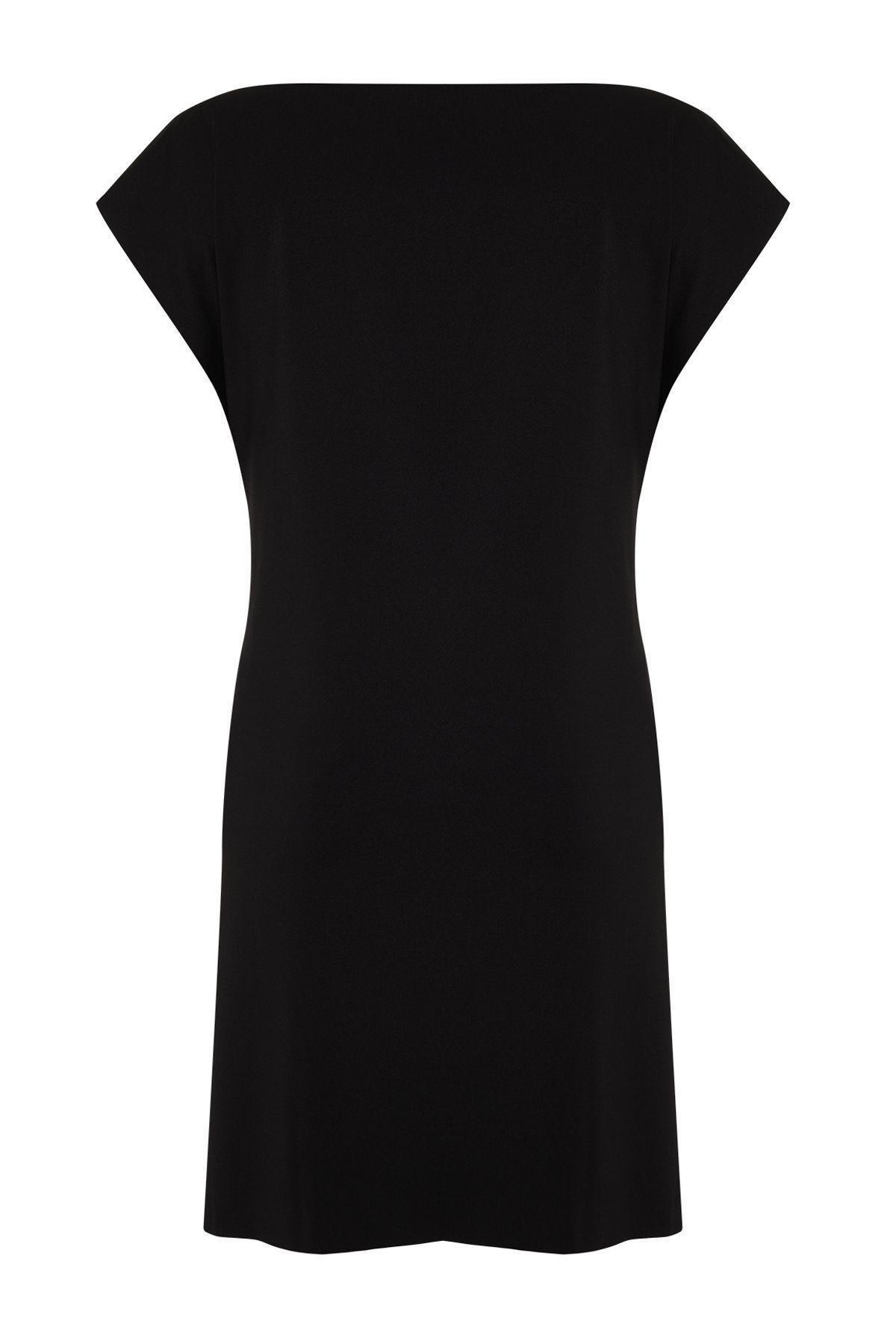 Black Knot Shift Mini Dress, , large image number 7