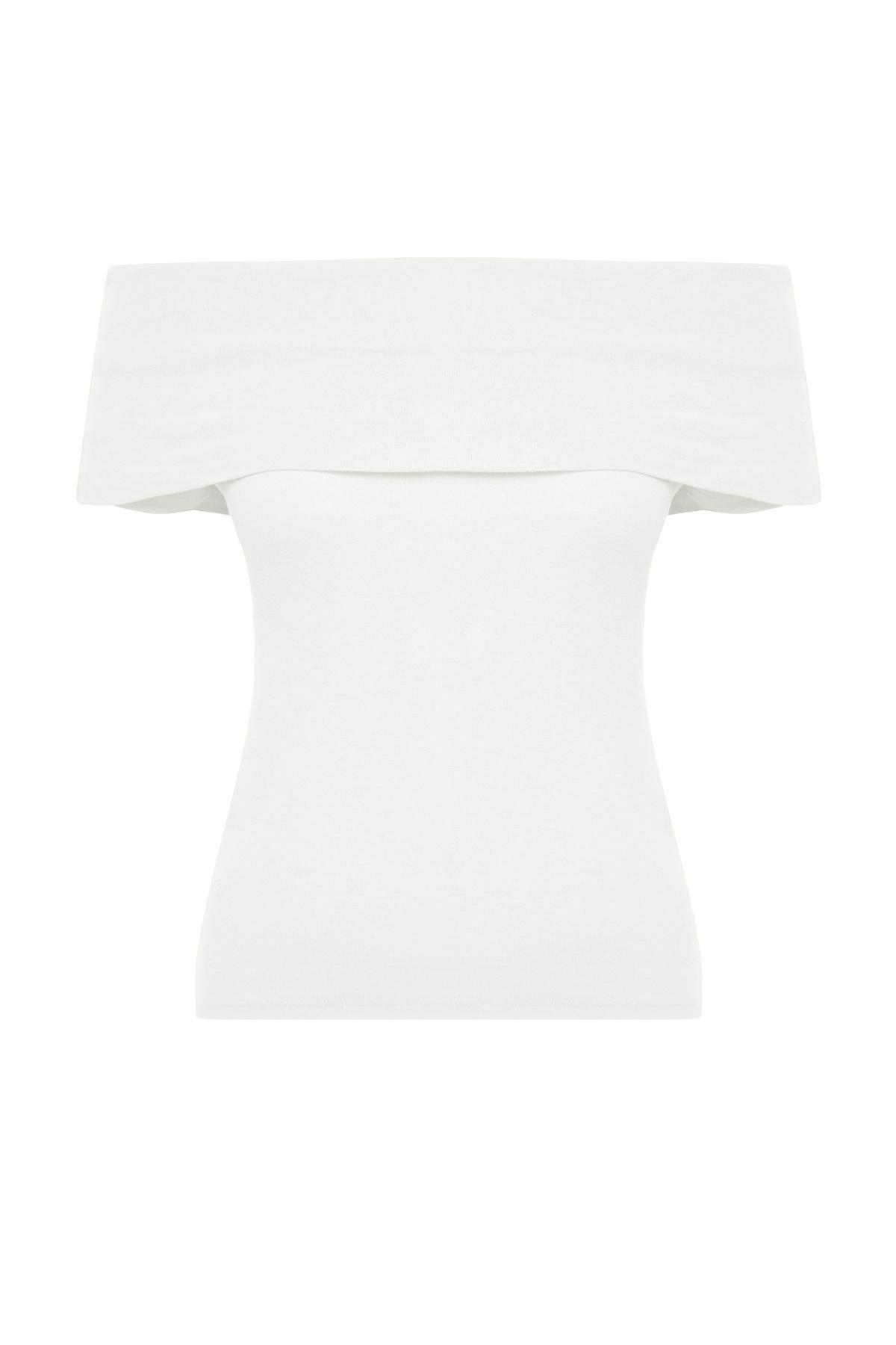 Ecru Fitted Blouse, , large image number 5