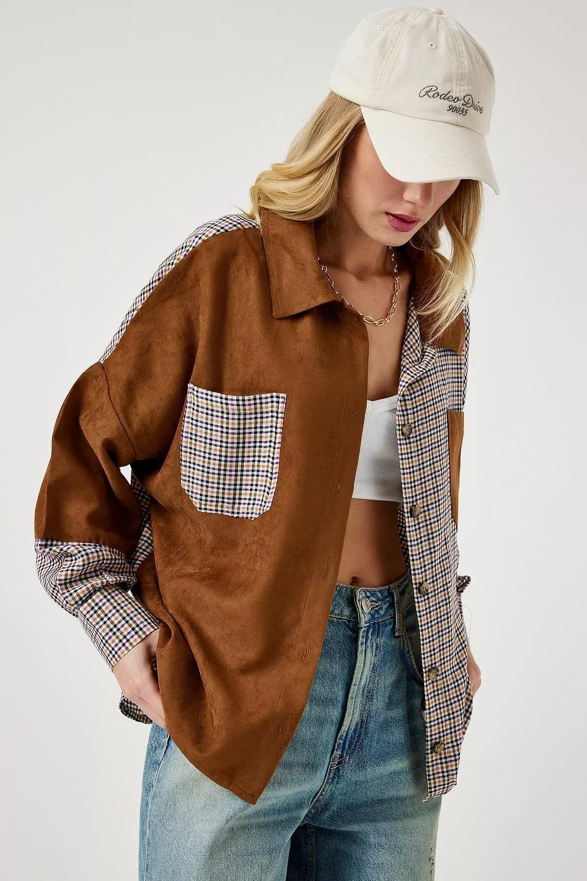 Cream Suede Woven Shirt, Tan Cream, large image number 2