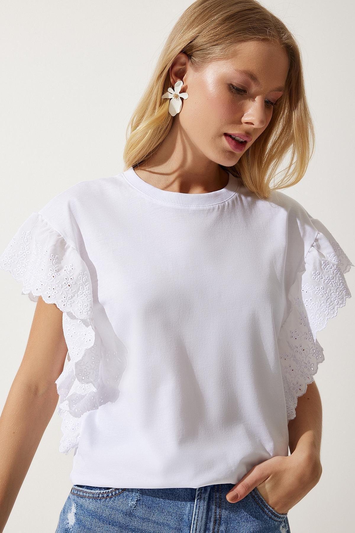 White Knitted Blouse, , large image number 0