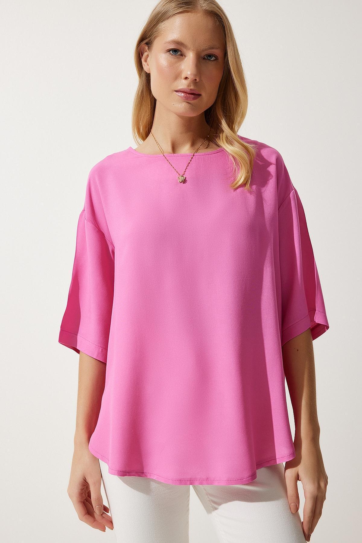 Pink Flowy Blouse, , large image number 2