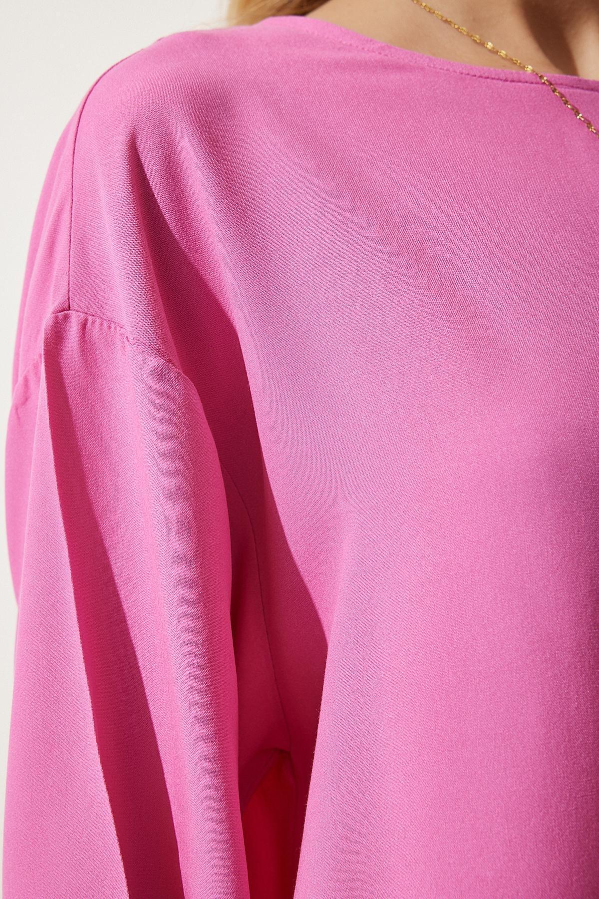 Pink Flowy Blouse, , large image number 3
