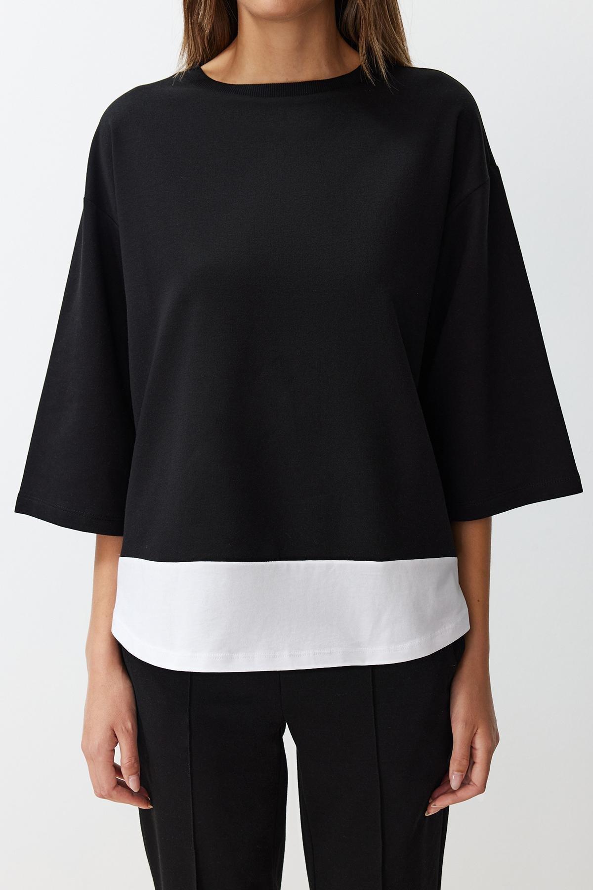 Black Detailed Knitted Co-Ord Sets, , large image number 3