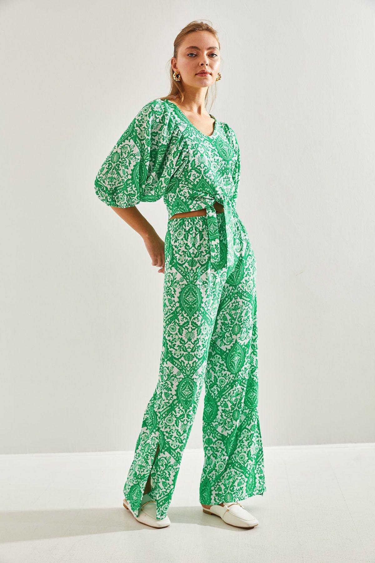 Green Pattern Co-Ord Set, , large image number 4
