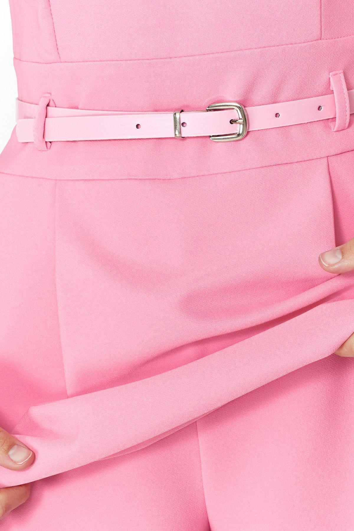 Pink Belted Brunch Jumpsuit, , large image number 3