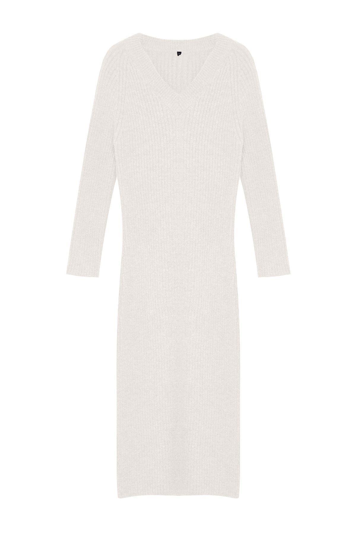 Stone Maxi Knitted Wool Dress, , large image number 5