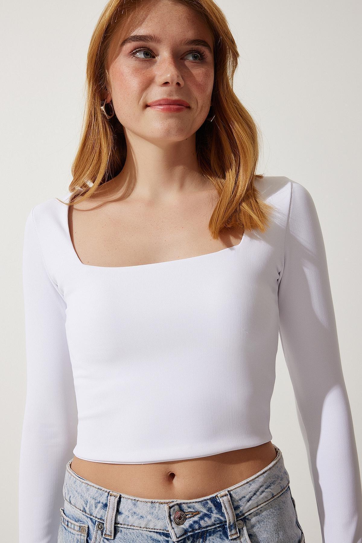 Set of 2 Plain Crop Shirt, , large image number 3