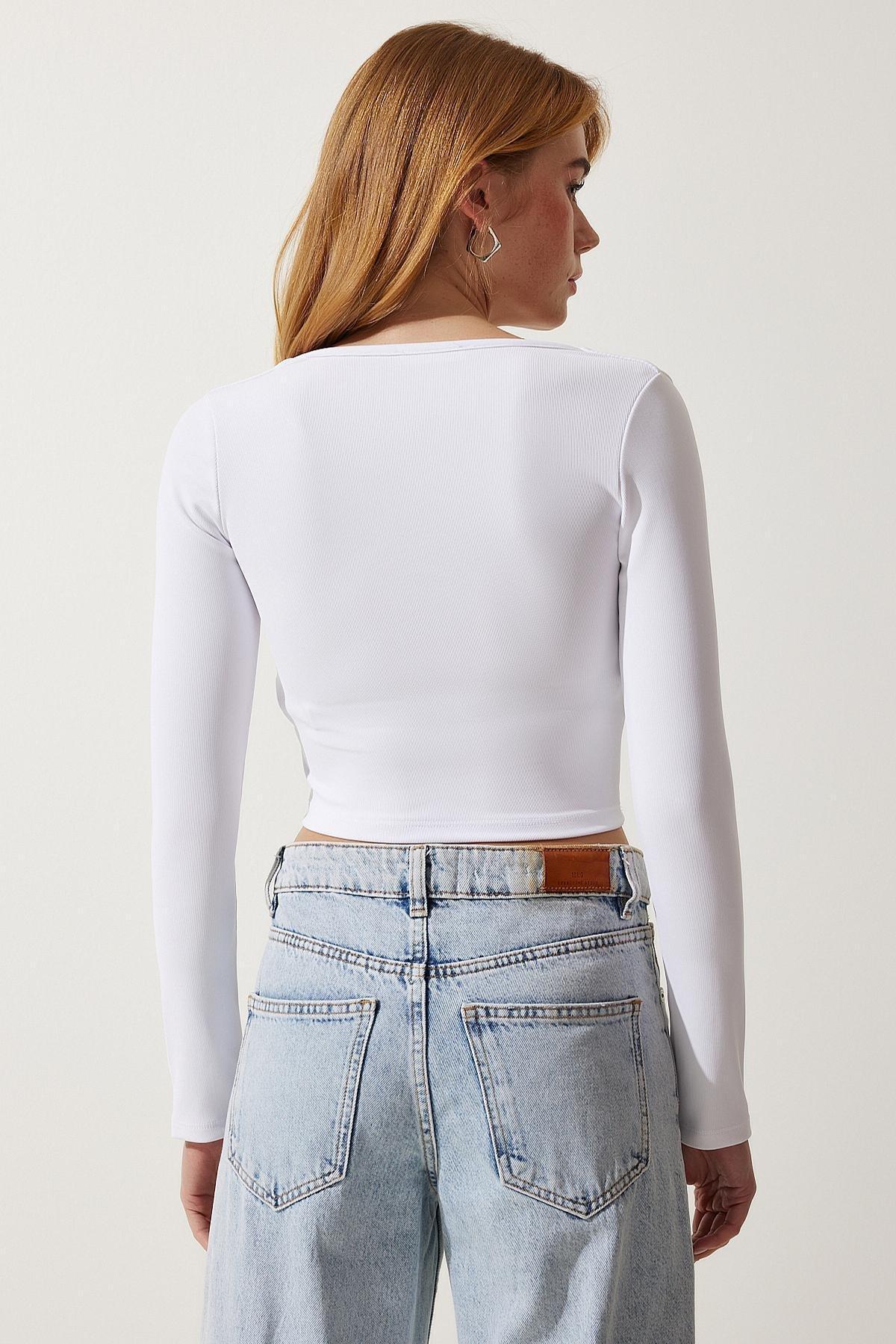 Set of 2 Plain Crop Shirt, , large image number 5