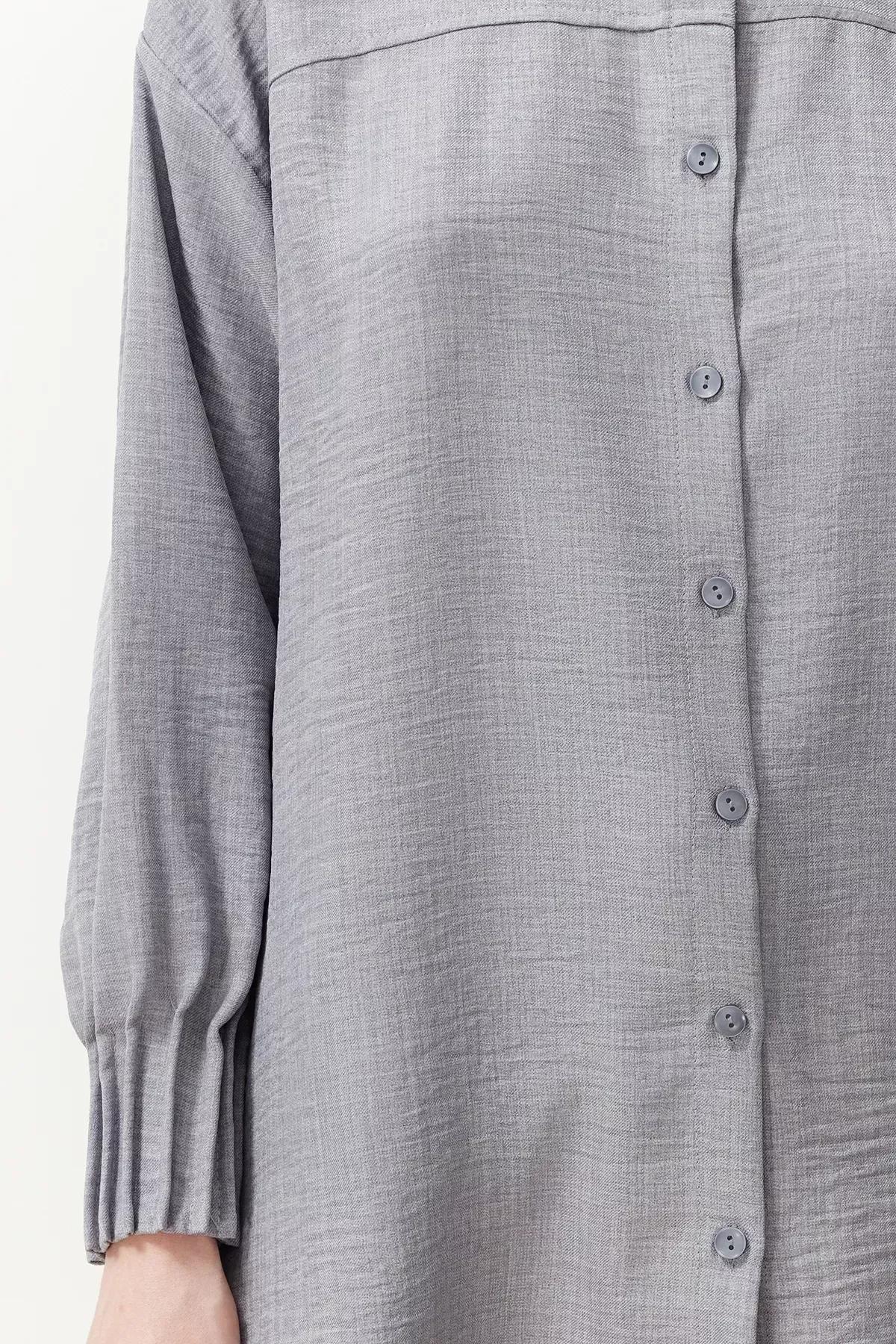 Grey Checked Button Down Shirt, C101_5662, large image number 4