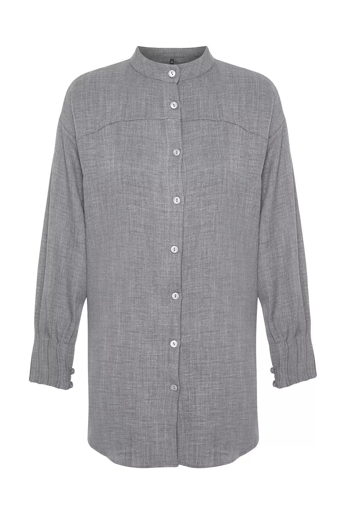 Grey Checked Button Down Shirt, C101_5662, large image number 6